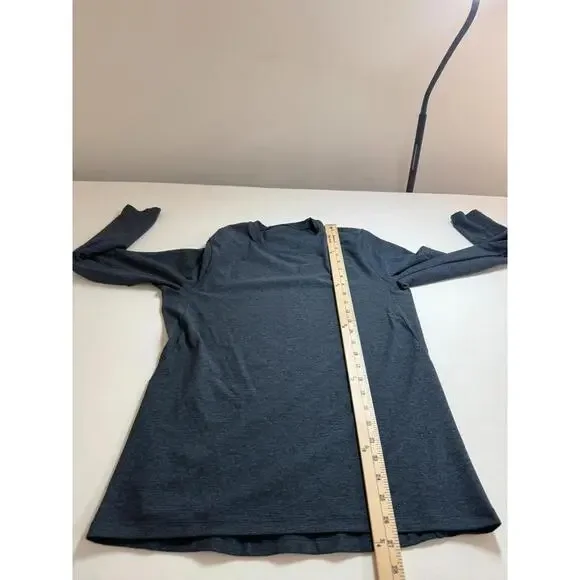 Lululemon Shirt Mens S Small Heathered Blue Surge Warm Long Sleeve Running Train - Picture 5 of 5